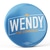 Wendy Davis For Congress Reverse Logo (2.25" Pin-Back Button -- Pack of Two!)